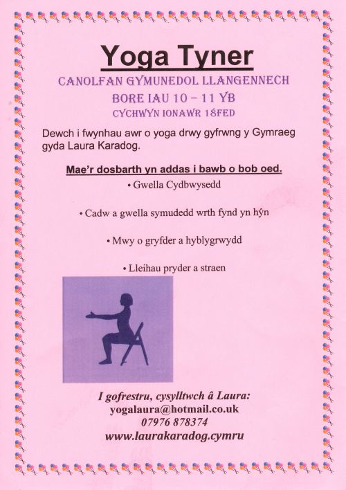 Yoga in the the Welsh medium